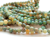 4.5mm-5.5mm Ethiopian Welo Opal Plain Round Beads, Rare Enhanced Ethiopian Welo