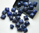 10-15mm Lapis Lazuli Fancy Cut Cabochons Lapis Rose Cut Flat Back Cabochons