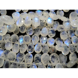 5x7 mm Rainbow Moonstone Faceted Pear Beads, Rainbow Moonstone Faceted Pear