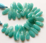 9x16 mm-11x26 mm Amazonite Faceted Pear Beads, Amazonite Huge Pear Beads