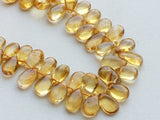 7x11mm-9x14mm Citrine Plain Pear Briolettes, Natural Citrine Plain Pear, Citrine