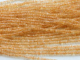 4-4.5 mm Citrine Quartz Plain Spacer Bead, Natural Citrine Wheel Beads, Citrine