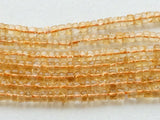 4-4.5 mm Citrine Quartz Plain Spacer Bead, Natural Citrine Wheel Beads, Citrine