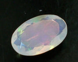 6.5x10.5mm Huge Ethiopian Opal Oval Cut stone, Natural Faceted Opal, 1.10 Cts