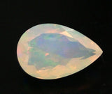 10x15.5mm Huge Ethiopian Opal, Pear Faceted  Fancy Cut Stone, 3.97 Cts-KS3767