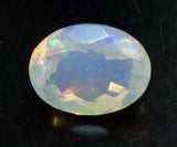 7x9mm Huge Ethiopian Opal, Oval Faceted Opal, Fancy Cut Stone For Ring, Faceted