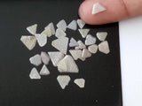 4-6mm Gray Rough Diamond Slices Natural Gray Rough Triangle Shape Slices