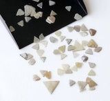 4-6mm Gray Rough Diamond Slices Natural Gray Rough Triangle Shape Slices