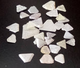 4-6mm Gray Rough Diamond Slices Natural Gray Rough Triangle Shape Slices