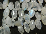 7x14 mm Rainbow Moonstone Faceted Marquise Beads, Moonstone Marquise, Rainbow