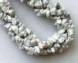 6-9 mm Howlite Beads, Natural Howlite Gemstone, Howlite Chip Beads, Raw Howlite