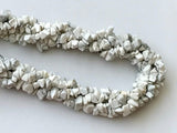 6-9 mm Howlite Beads, Natural Howlite Gemstone, Howlite Chip Beads, Raw Howlite