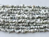 6-9 mm Howlite Beads, Natural Howlite Gemstone, Howlite Chip Beads, Raw Howlite