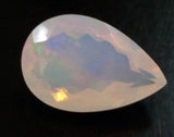 7x10.5mm Huge Ethiopian Opal, Pear Faceted Opal, Fancy Cut For Ring, 0.95 Cts