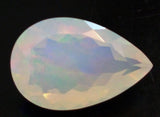 7x10.5mm Huge Ethiopian Opal, Pear Faceted Opal, Fancy Cut For Ring, 0.95 Cts