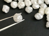 4-6mm White Grey Rough Uncut  Diamond Conflict Free For Jewelry (1Pc To 50Pcs)