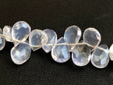 5x7mm Lavender Faceted Pear Opal Bead, Rare Lavender Opal Faceted Pear Briolette