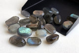 9x13mm - 11x17mm Labradorite Cabochons, Labradorite Faceted Fancy Shape