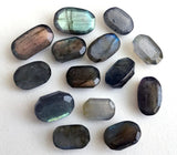 9x13mm - 11x17mm Labradorite Cabochons, Labradorite Faceted Fancy Shape