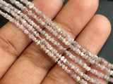 2-4mm Pink Rough Uncut Diamond Beads Natural Diamond Bead For Jewel (2IN To 8IN)