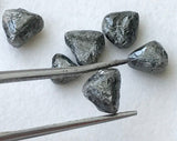 4.5-6.5mm Black Rough Diamond 1 Pc Loose Trillion Diamond For Jewelry