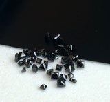 2-2.5mm Black Diamond Sparkling Princess Cut For Jewelry (5Pcs To 20Pcs)