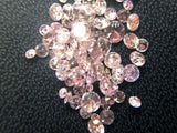 1-2mm Pink Round Brilliant Cut Melee SolitaireDiamond For Jewelry (10Pc To 40Pc)