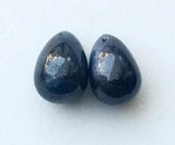 16.1-16.7 mm 1 Pc Blue Sapphire Plain Tear Drop Beads, Matched Pair Sapphire