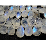 5x7 mm Rainbow Moonstone Faceted Pear Beads, Rainbow Moonstone Faceted Pear