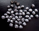 4-5mm Black Round Natural  Diamond Conflict Free Black Diamond (2Pcs To 10Pcs)