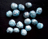 4.5-6mm Blue Raw Diamond Uncut  Loose Conflict Free For Jewelry (2Pc To 10Pc)