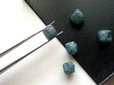 5-6mm Blue Rough Diamond Box Cubes Cubes For Jewelry (1Pc To 2Pc Option)