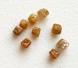 2-2.5mm Yellow Diamond Rough Drilled Cubes For Jewelry (1Ct To 10Ct)