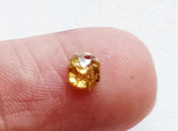 Champagne Emerald Shaped Diamond, 4.5x4mm Rose Cut Diamond for Pendant-DS3708