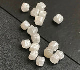 2-3mm White Grey Diamond Rough Cubes For Jewelry (2Pcs To 10Pcs Options)
