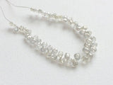 2.5x3-3x3.5mm Rare Clear White Tear Drops Beads For Jewelry (2Pc To 10Pcs )