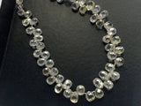 2.5x3-3x3.5mm Rare Clear White Tear Drops Beads For Jewelry (2Pc To 10Pcs )