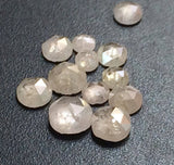 1.5-2mm White Loose  Rose Cut Flat Back Faceted Diamond (0.25Ct To 1Ct Options)