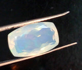 8x13mm Huge Ethiopian Emerald Opal, Rectangle Faceted Opal, Fancy Cut 2.70 Cts