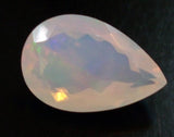 10x15.5mm Huge Ethiopian Opal, Pear Faceted  Fancy Cut Stone, 3.97 Cts-KS3767