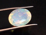 7x9mm Huge Ethiopian Opal, Oval Faceted Opal, Fancy Cut Stone For Ring, Faceted