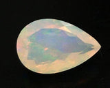 7x10.5mm Huge Ethiopian Opal, Pear Faceted Opal, Fancy Cut For Ring, 0.95 Cts