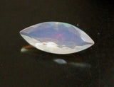 7.4x17.5mm Huge Ethiopian Opal Cut Stone, Marquise Faceted Fancy Cut, 2.15 Cts