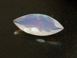 6.2x13.7mm Huge Ethiopian Opal, Marquise Faceted Fancy Cut Fire Opal, 1.10 Cts