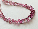 4.5-5mm Pink Tourmaline Faceted Hearts, Pink Tourmaline Heart Beads, Pink