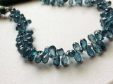 3.5x6-4x8 mm Rare Green Kyanite Faceted Tear Drop Beads Natural For Necklace