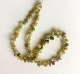 3.5-6mm Yellow Rough Diamond Drops, Yellow Raw Diamond Beads, Yellow Diamond