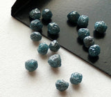 4.5-6mm Blue Raw Diamond Uncut  Loose Conflict Free For Jewelry (2Pc To 10Pc)