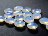 16mm Approx Fire Opal Cabochons, Opalite Rose Cut Beads Loose Opalite Bead 2 Pcs