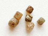 2-2.5mm Yellow Diamond Rough Cubes Natural Yellow Raw Diamond  (5Pcs To 10Pcs)